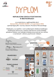 Dyplom za udział w akcji „BohaterON i MŁODE GŁOWY w Twojej Szkole 2024”